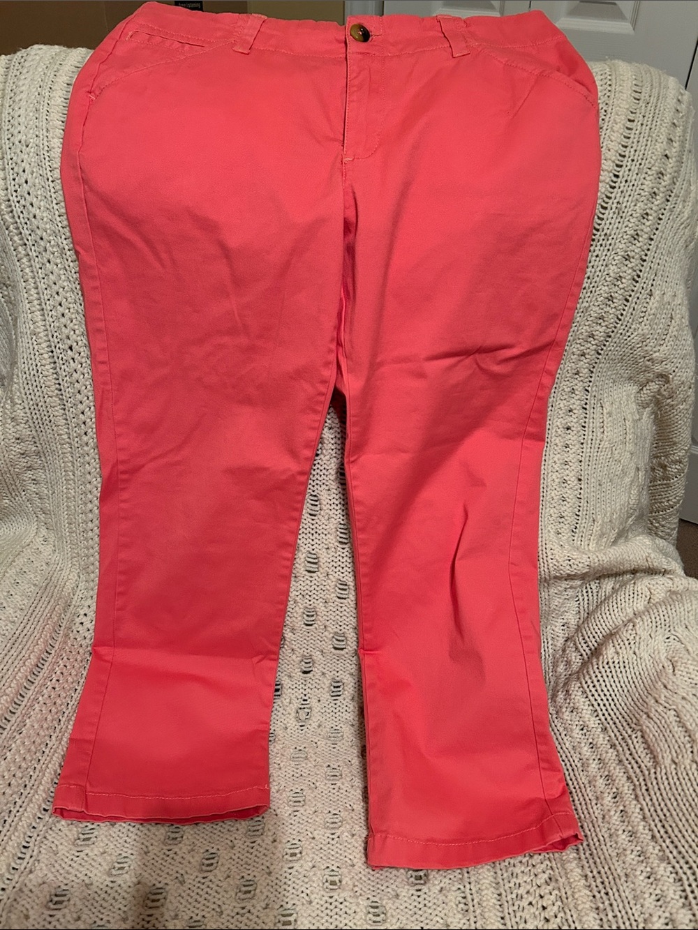 Lee Midrise Fit Coral Pink Pants